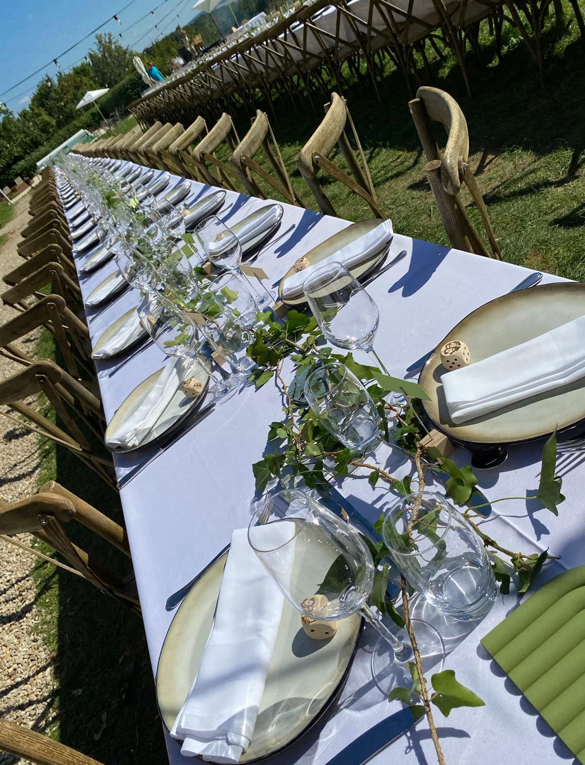 Repas en terrasse seminaire