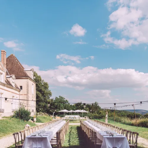 Réception en plein air
