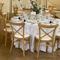 Chaise crossback mariage